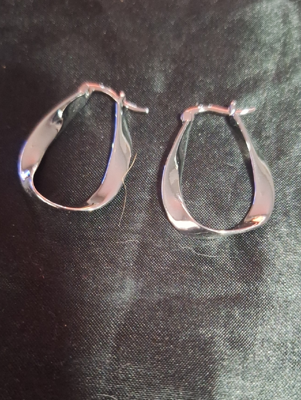 Classic Twisted Hoop Earrings - Silver